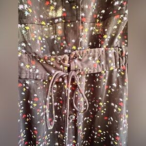 Uniqlo Black Dress with Colorful Starburst Pattern